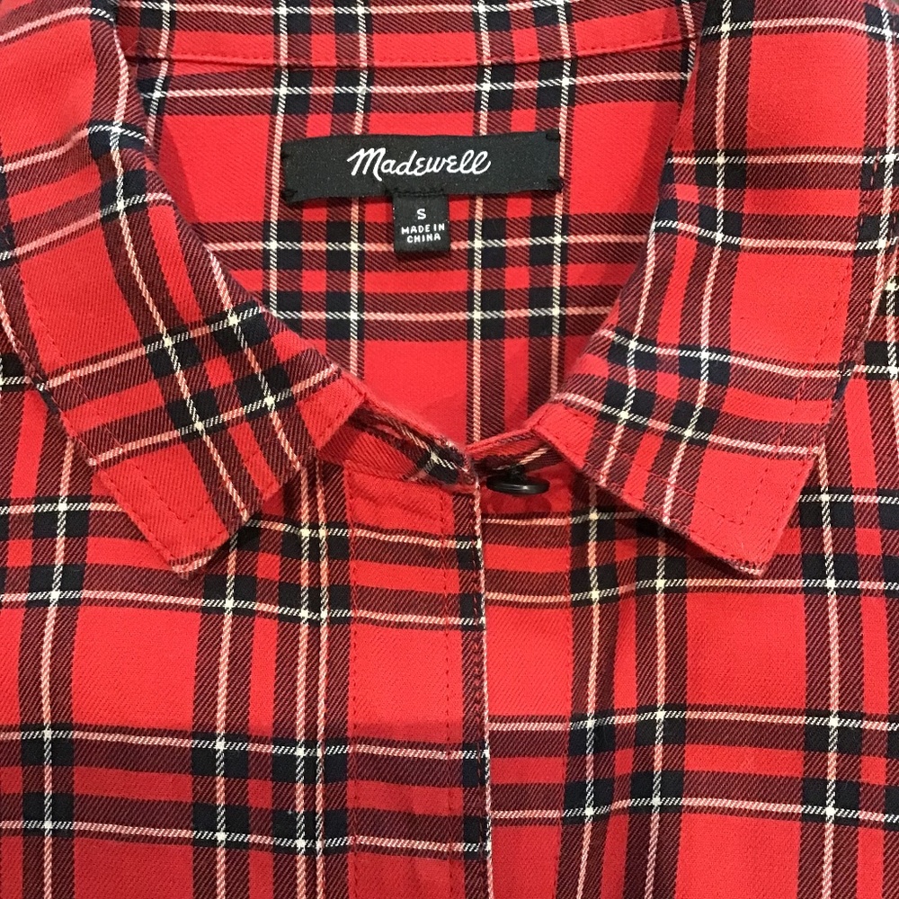 Madewell Classic Ex-Boyfriend Shirt in Plaid Patchwork - Picture 6 of 6
